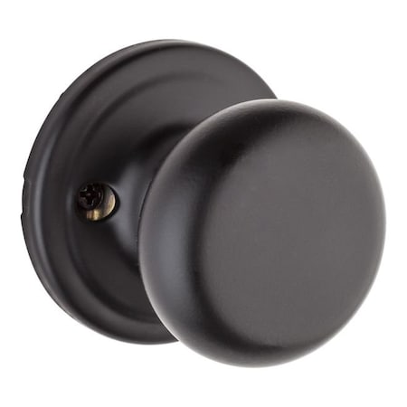 Kwikset Hancock Knob Interior Dummy Handleset Trim, Iron Black 968H-514GC